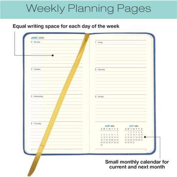 2025 Pocket Planner/Pocket Calendar 14 Months - Picture 2 of 7